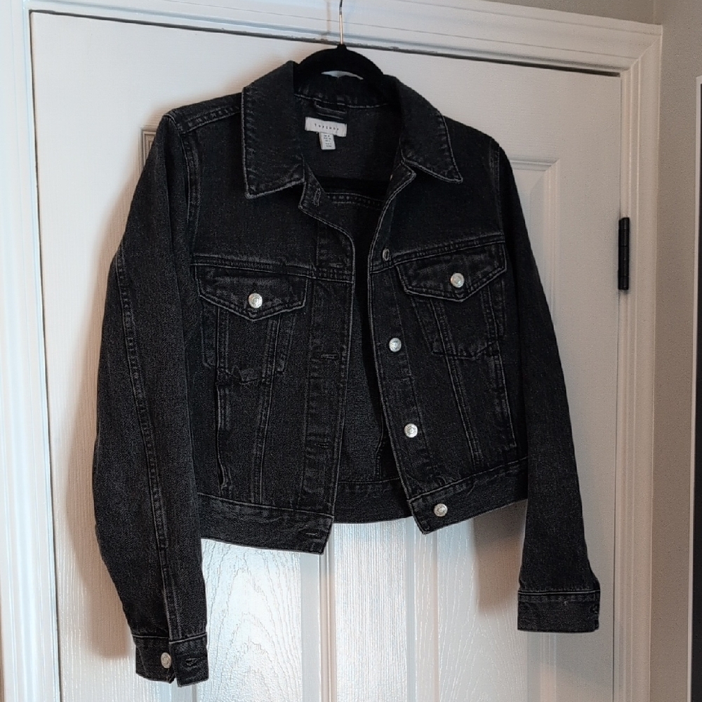 Topshop Black Jean Jacket